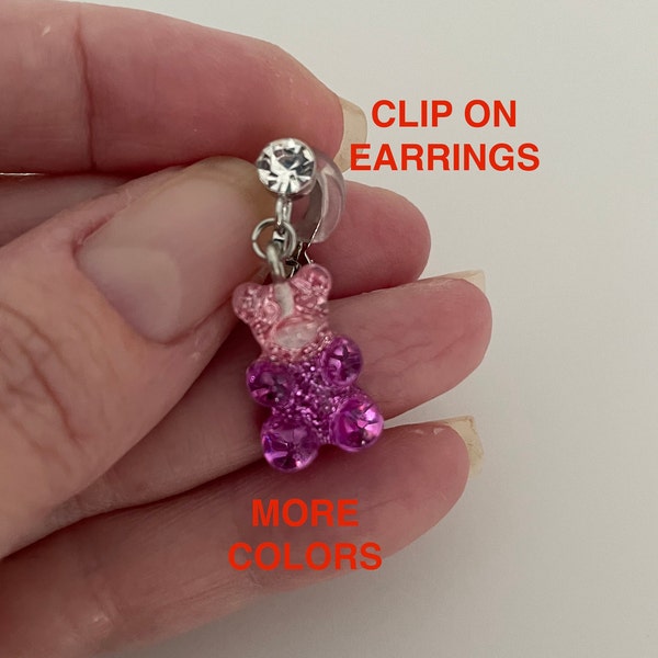 COMFORTABLE Clip On Earrings | Clip--On Earrings for Girls | Dangling Clip on Earrings | Cute Clip On Earrings | Clip On Earrings Kids