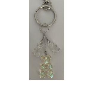Gummy Bear Keychain Clip | Clip Keychain | Clear Gummy Bear Keychain | Keychains Charms | Keychains Accessories | Cute Keychain | Gummy Bear