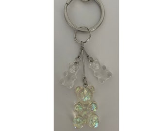 Gummy Bear Keychain Clip | Clip Keychain | Clear Gummy Bear Keychain | Keychains Charms | Keychains Accessories | Cute Keychain | Gummy Bear