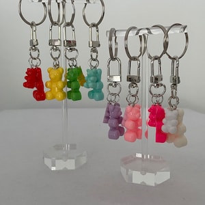 Gummy Bear Keychain | Keychains Charms | Gummy Bear Purse Charm | Backpack Charm | Keychain Clip | Cute Keychain | Trendy Keychain