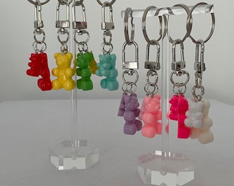 Gummy Bear Keychain | Keychains Charms | Gummy Bear Purse Charm | Backpack Charm | Keychain Clip | Cute Keychain | Trendy Keychain