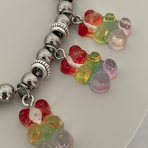Rainbow Gummy Bear Bracelet | Gummy Bear Bracelet | Girls Bracelet | Kids Bracelet | Fun Bracelet | Charm Bracelets | Cute Gummy Bear