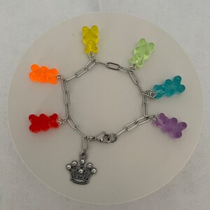 Gummy Bear Charm Bracelet | Gummy Bear Bracelet | Bear Bracelet | Cute Bracelet | Little Girls Bracelets | Girls Bracelets | Rainbow Gummy