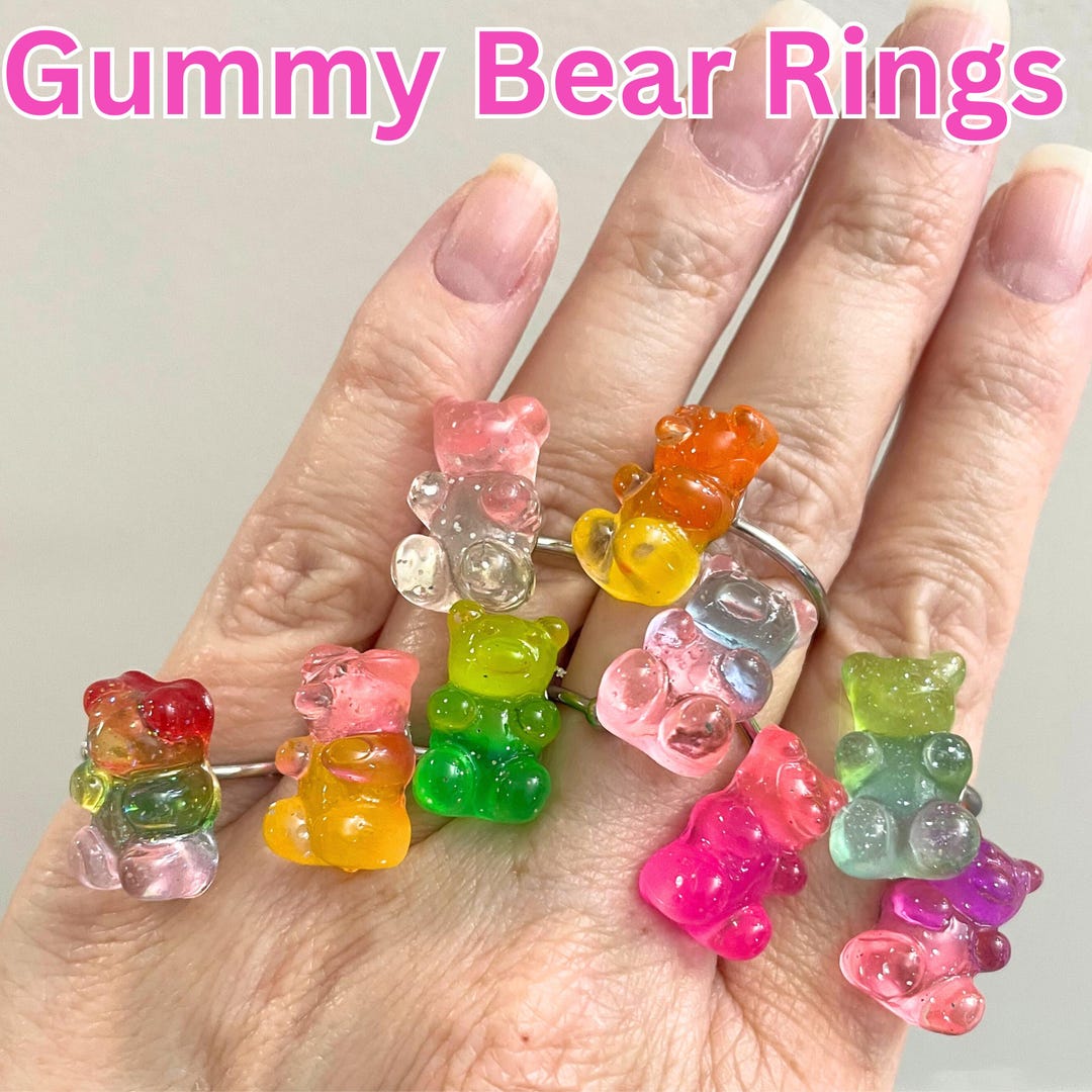 Gummy Bear Ring | Cute Girls Rings | Bear Rings | Teddy Bear Rings ...