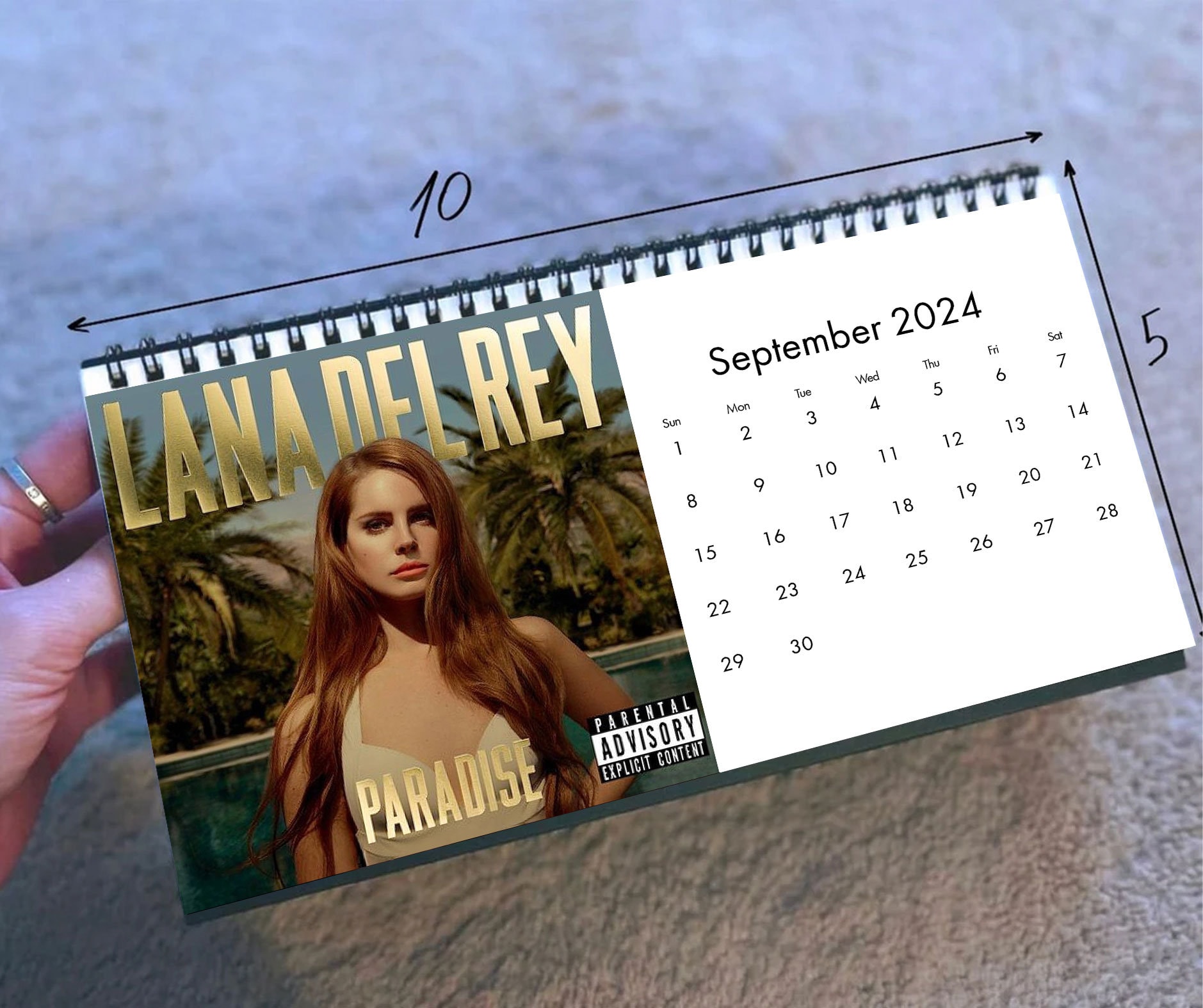 Lana Del Rey 2024 Desk Calendar, Celebrity Calendar, Wall Calendar 2024