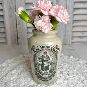 Antique English Scottish Stoneware Cream Pot