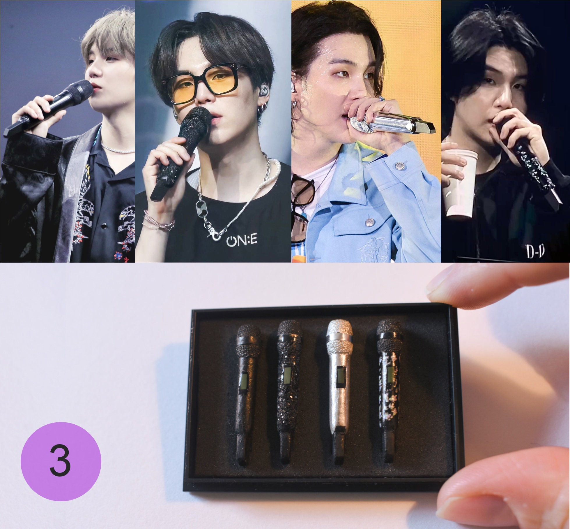BTS Miniature Microphone Sets - Individual Members - Etsy