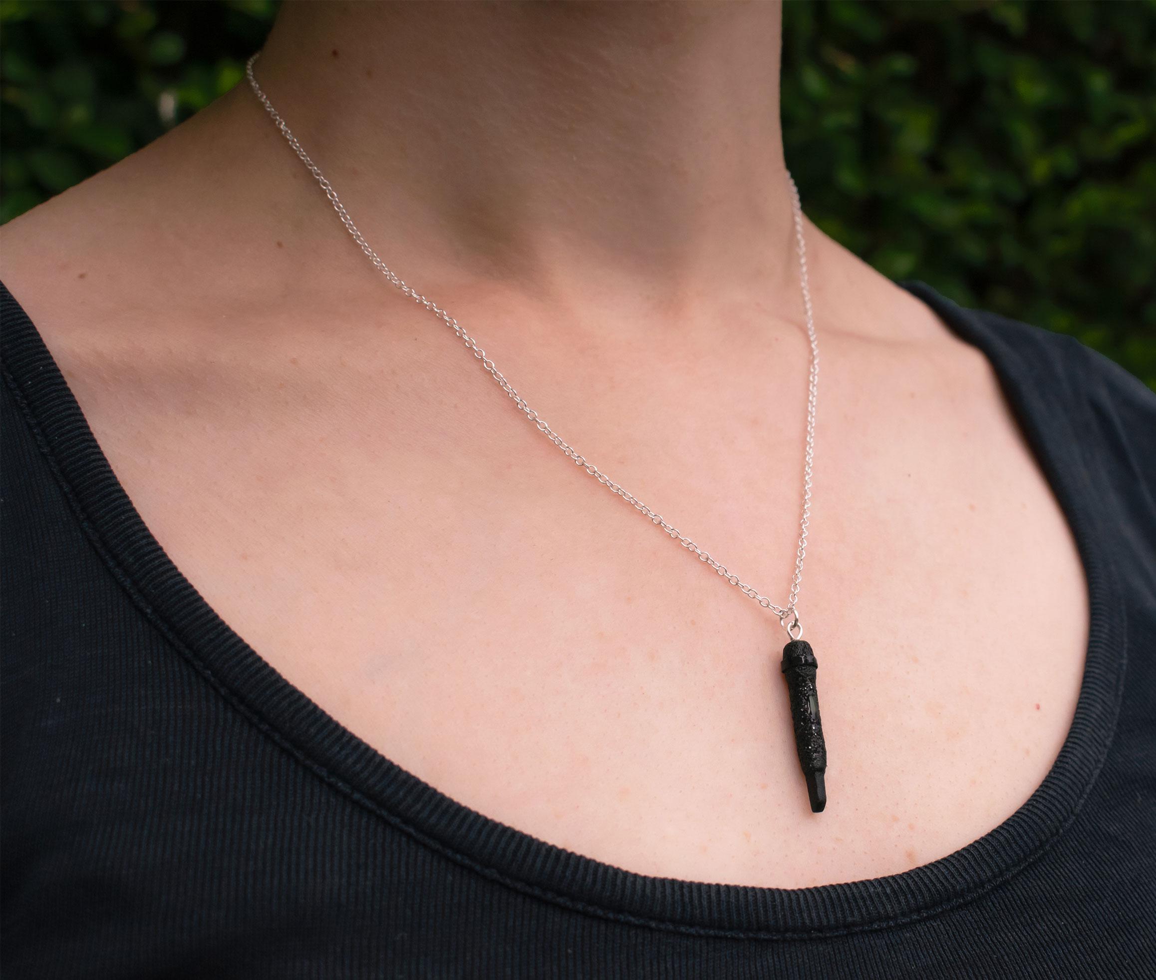 BTS SUGA Inspired Necklace With Mini Microphone Pendant - Etsy