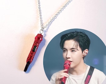BTS J-HOPE Inspired Necklace With Mini Microphone Pendant - Etsy