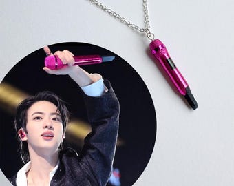 BTS Jimin Inspired Necklace With Mini Microphone Pendant - Etsy