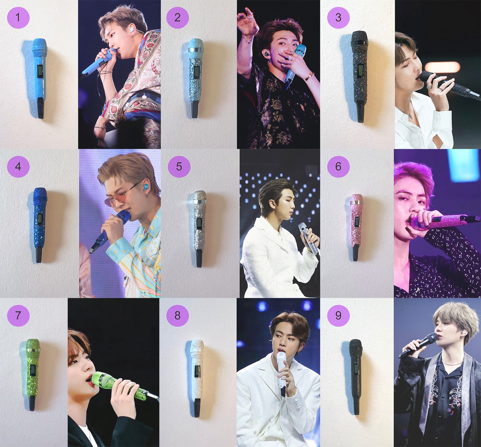 BTS Miniature Microphone - 1 Individual Piece - Multiple