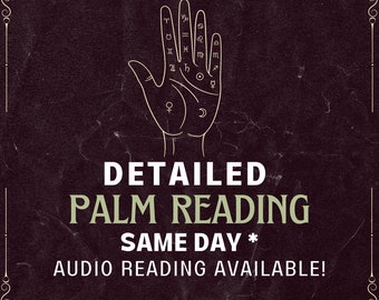 Palm Reading Same Day Service, Detailed Palmistry Analysis, Love & Future Insights, Psychic Reader