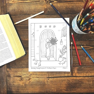 1 Peter 4 Gifts & Hospitality Children&#39;s Story Bible Coloring Page PDF For Bible Lesson, Torah or Bible Activity, Sunday School Lessons