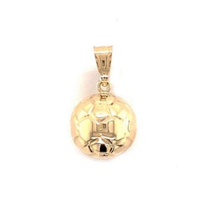 14K Yellow Gold Star & Moon Charm Pendant