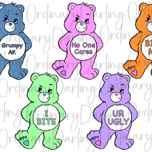 Swear Bears Vol. 1 300 dpi PNG & SVG Fully Customizable Fan Art image 3