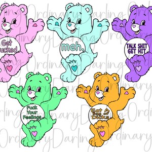 Swear Bears Vol. 1 300 dpi PNG & SVG Fully Customizable Fan Art image 2