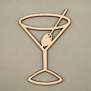 Martini glass, Bar Decor, Wall Decor, Martini