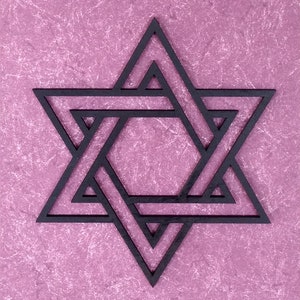 Star of David, Religious wall decor, Jewish wall art, Jewish art