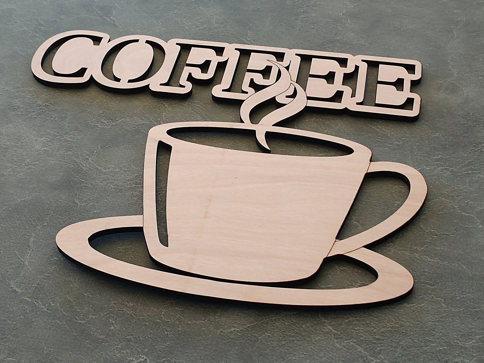 Coffee Cup Wall Decor, Coffee Wall Hanging, Cafe Wall Hanging Caffeine