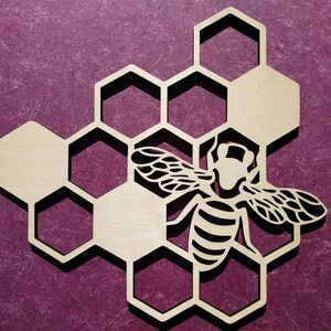 Bee Wall Décor, Honey Bee Wall Art, Honeycomb Wall Hanging, Save the ...
