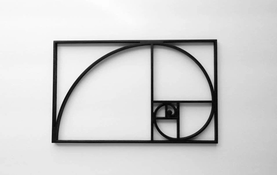 Fibonacci Golden Ratio Wall Decor, Design Wall Art. - Etsy