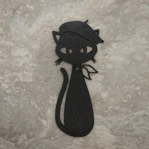 Mid Century Cat, Mid-Century Modern Cat Wall Decor, Mid Century Modern Wall Decor, Mid Century Decor, Mid Century artist home decor