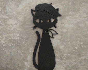 Mid Century Cat, Mid-Century Modern Cat Wall Decor, Mid Century Modern Wall Decor, Mid Century Decor, Mid Century artist home decor