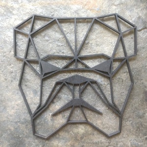 Bull Dog Art, Bull dog  Wall Decor, Minimalist Bull dog,  Bull dog Head Art, Bull dog Decor, Geometric Bull dog  Wall Art, Bull dog
