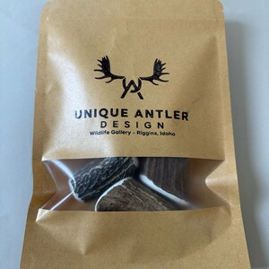 Antler Dog Chews (Small/Medium Whole Elk Antler Chunks) Natural Long-Lasting Treats, Made in USA