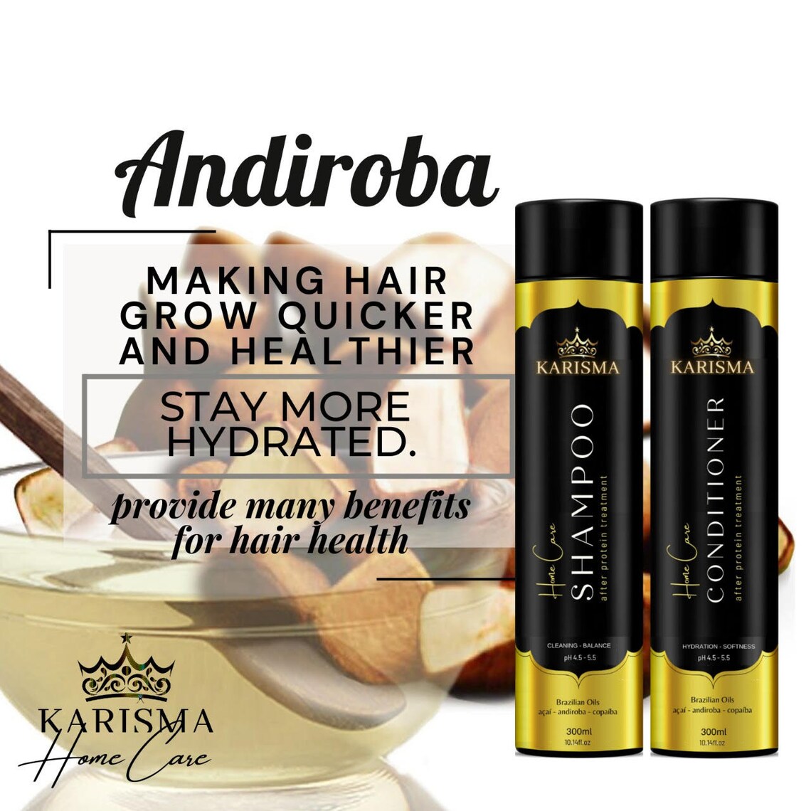 Shampoo Conditioner Set Professional for Use After Keratin Hair
