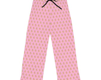 Vaffanculo, sono stanco Pantaloni del pigiama / Stampa rosa integrale