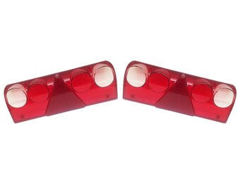 2 pieces light disc tail light rear light Schmitz trailer truck white indicator