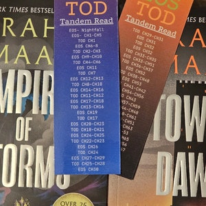 EOS - TOD - Tandem Read Bookmark - Throne of Glass - Double Sided