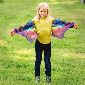 Dancing Butterfly Wings Shirt for kids/children, Dress Up Toy Costume Butterfly Wings for girls & boys, quality, organic, machine washable image 1