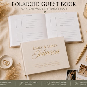 Personalized Instax Guest Book, Wedding Photo Guest Book, Polaroid Guest Book, Wedding Guest Book, Photobooth Guestbook Wedding Reception