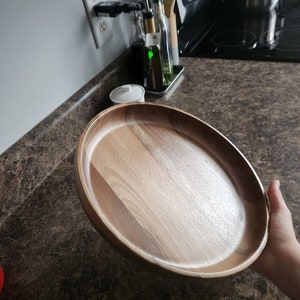 Handmade wood plate