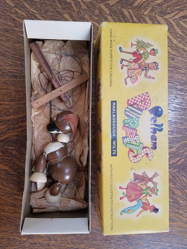 Vintage Pelham Bengo Hand Made Boxer Dog Puppet England Etsy