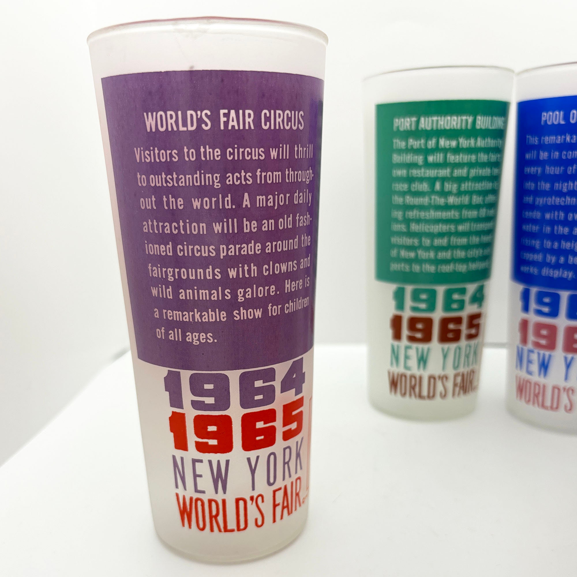Set of 6 Vintage 1964-1965 World's Fair Glasses, 15-ounce - Etsy