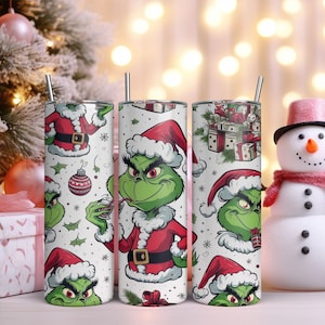 Grinch-geïnspireerde tuimelaar | Kerstman Grinch| Kerst tuimelaar