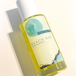 Beach Day Ginger & Sea Salt EO Body Oil| body oil | women&#39;s body oil | non-greasy body  oil | body moisturizer