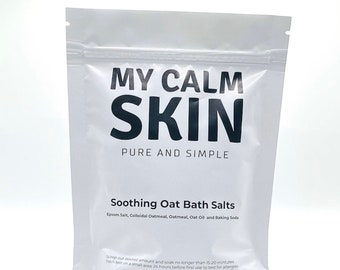 Soothing Oat Bath Salts- Colloidal Oatmeal for Dry, Itchy Skin