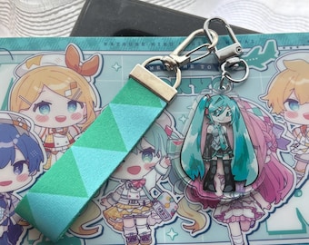 B GRADE Hatsune Miku Akrylowa zawieszka i smycz na nadgarstek