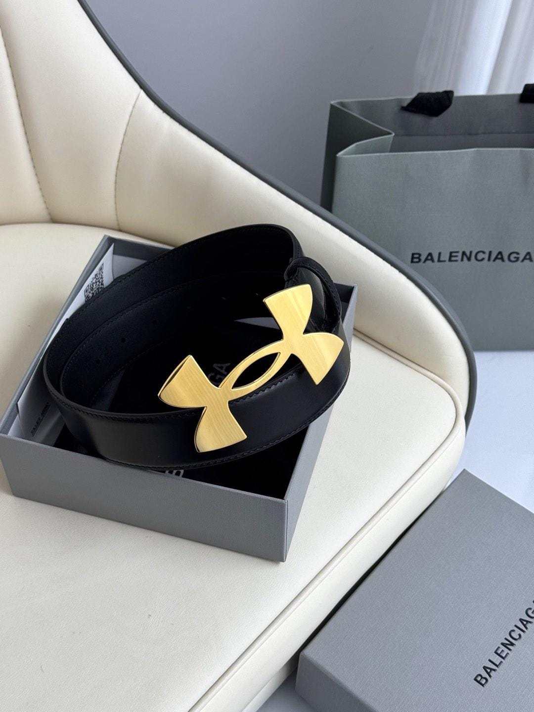 Balenciaga-inspired Handmade Leather Belt - Elegant & Durable for
