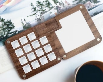Houten aquarelpalet, draagbare verfdoos, aquarelpalet voor reizen, aquarelbenodigdheden, gaan tekenen, aquarelset