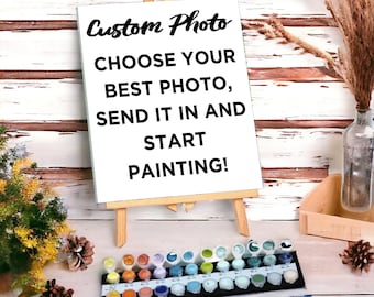 Customizable Paint By Numbers, Color By Number, Number Painting Kit, Paint By Numbers Kit, DIY For Adult, Pet Portrait