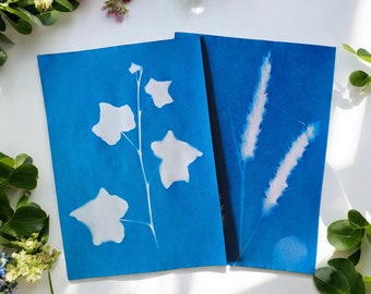 Cyanotype Paper, Easy To Print, Cyanotype Printing Kit, Sun Printing, Solar Printing, Craft Kits For Kid, Diy Painting