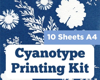 Sun Printing Paper, Cyanotype Printing Kit, Solar Printing Kit, Cyanotype Paper, Craft Kits For Kid, Alternative Photography