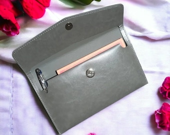 Portadocumentos de cuero, Carpeta de archivos de cuero, Bolsa de negocios, Organizador de carpetas de archivos, Organizador de documentos, Carpeta de papel A4