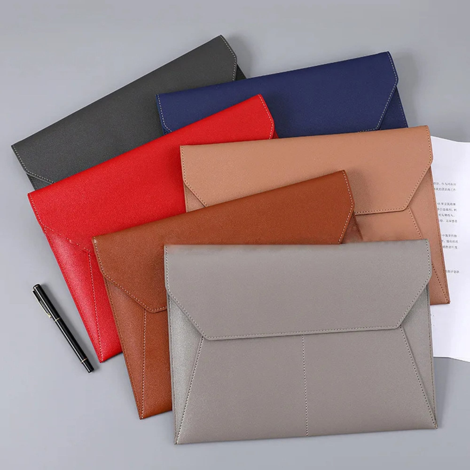 Leather File Folder, Document Holder, File Folder Organizer, Leather ...