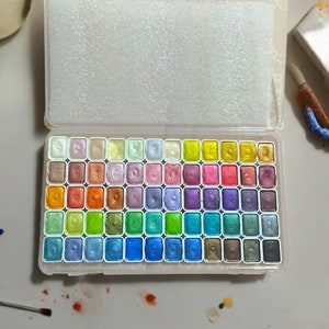 真珠光沢塗料、天然顔料、プロ仕様の水彩絵の具、手作りカラー塗料、水彩画用品、ネイルアート